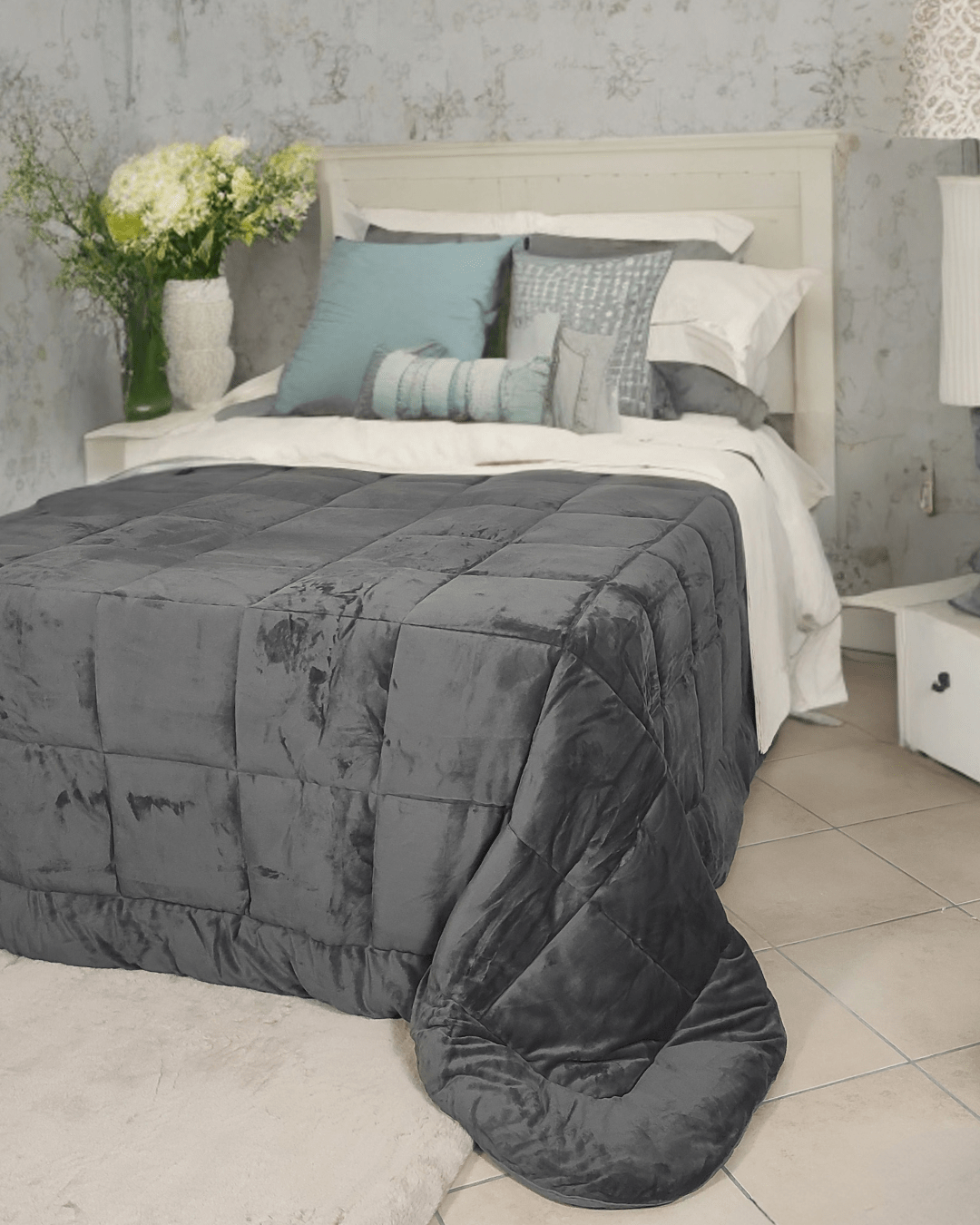 Trapunta velluto Sensitive sconto 40% matrimoniale SGHome