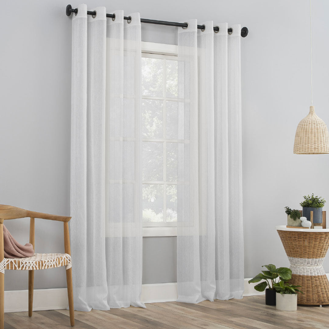 Tenda Giselle ricamata 140x290 e 2.00x290 Sghome