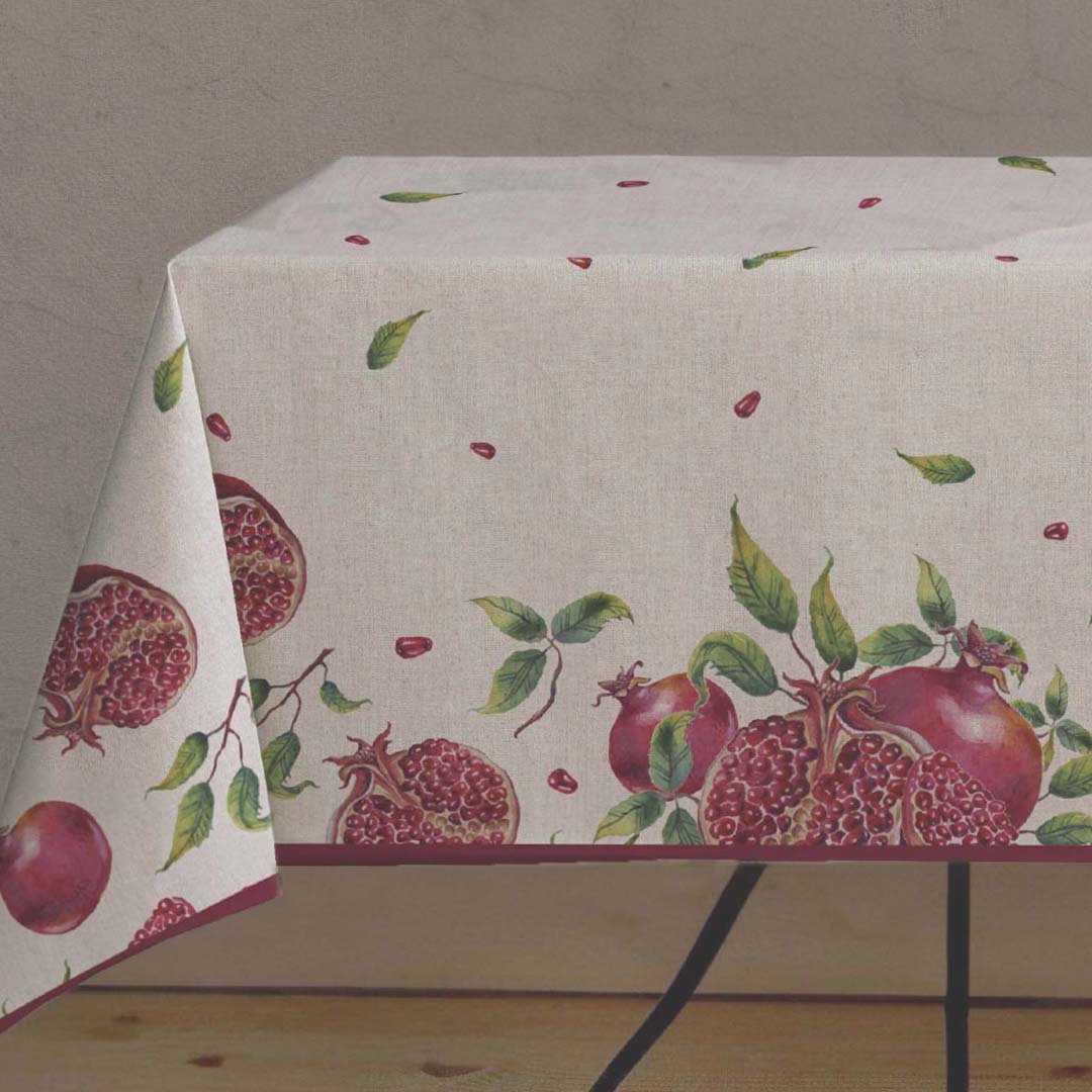 Tovaglia Asiago Antimacchia idrorepellente Sghome 140x180 140x240 e rotonde diam 180