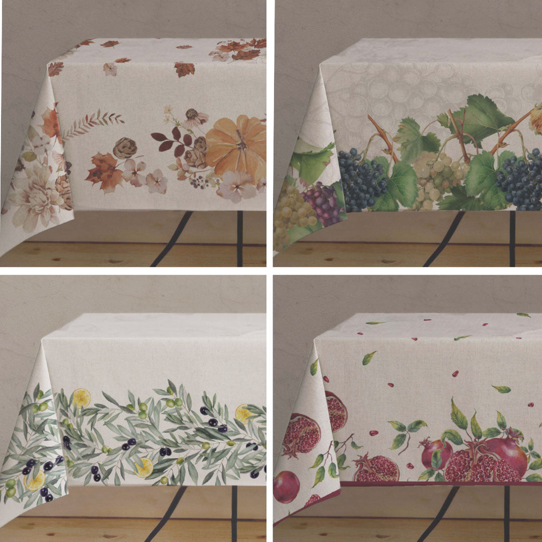 Tovaglia Asiago Antimacchia idrorepellente Sghome 140x180 140x240 e rotonde diam 180
