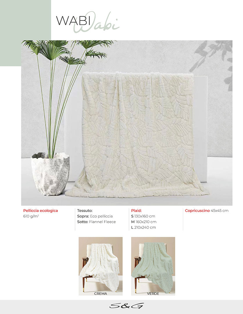 Plaid Wabi Sconto  pelliccia ecologica SgHome