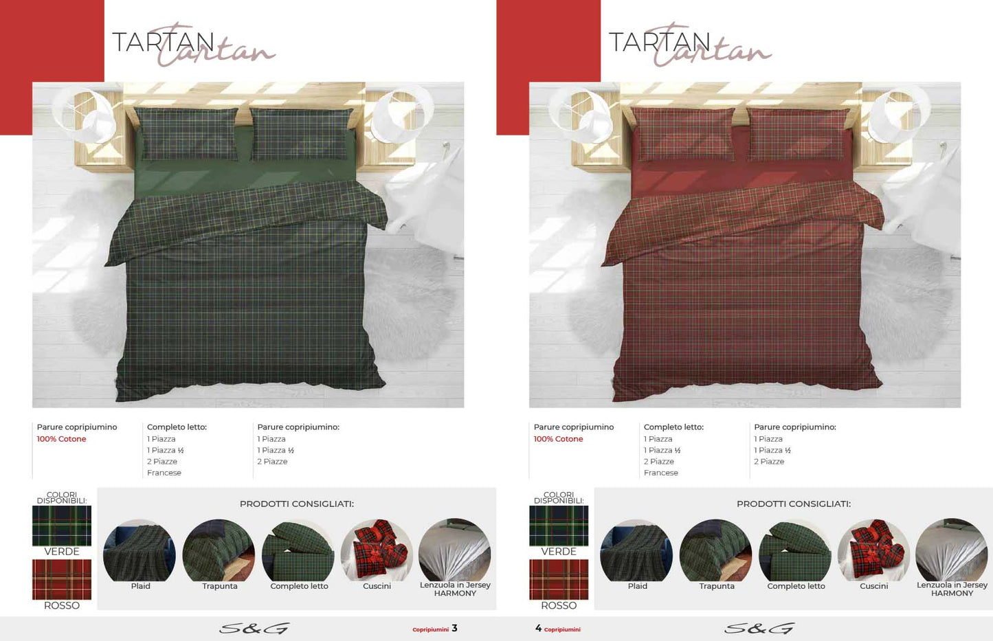 Copripiumino Tartan sconto del 30% Sghome matrimoniale