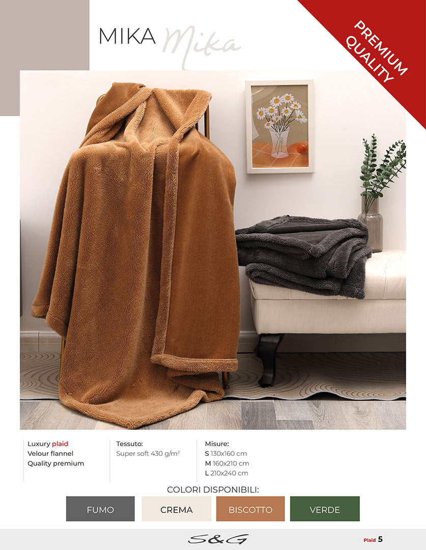 Plaid Luxury Sconto del 30%Mika Double Face Alta qualità Sghome