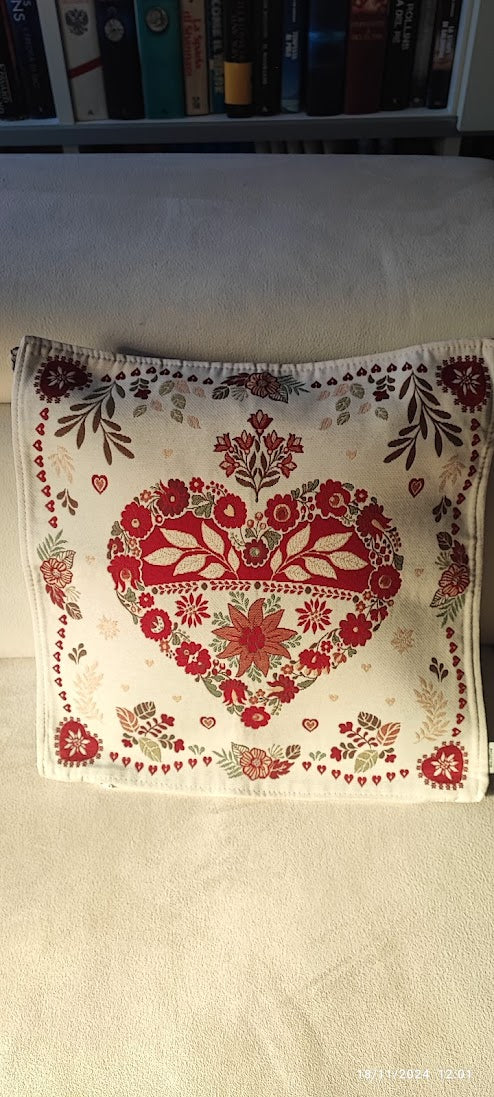 Fodera/Cuscino 40x40 in Gobelin, sfoderabile produzione Italiana