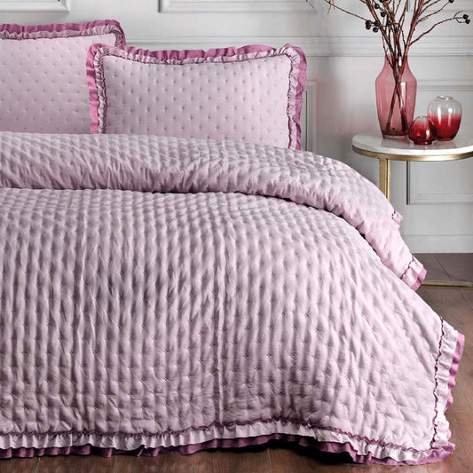 Trapuntina Lyon double face sghome con doppio frill
