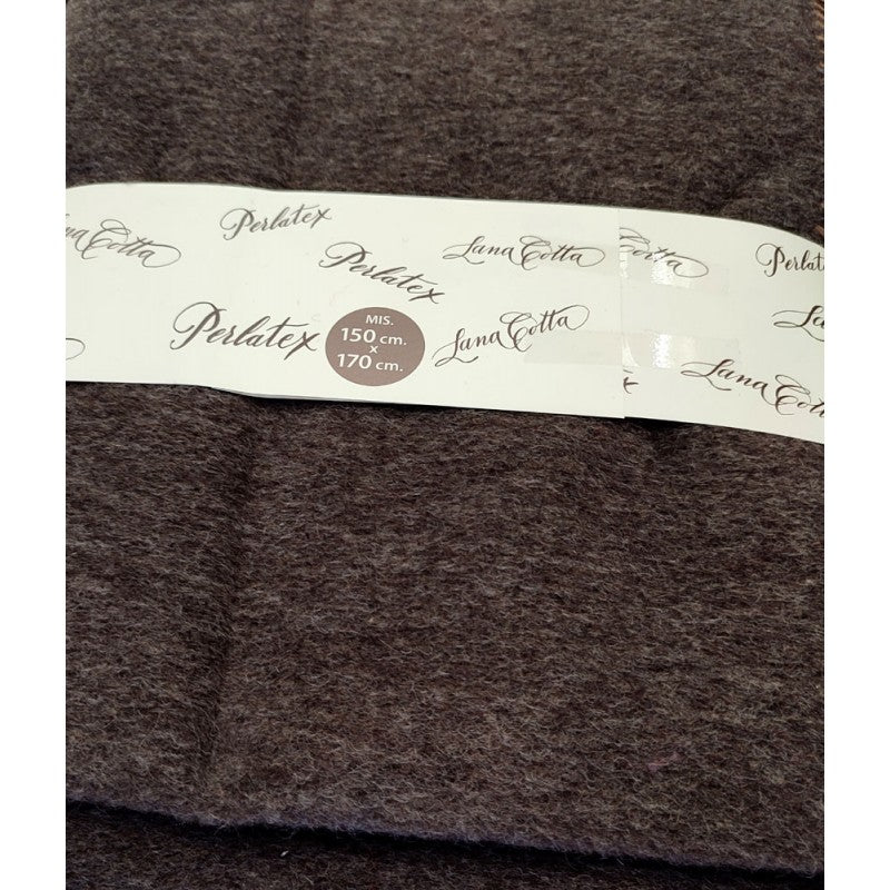 Plaid Lana sconto del 20% tinta unita Perlatex artigianato italiano 150x170