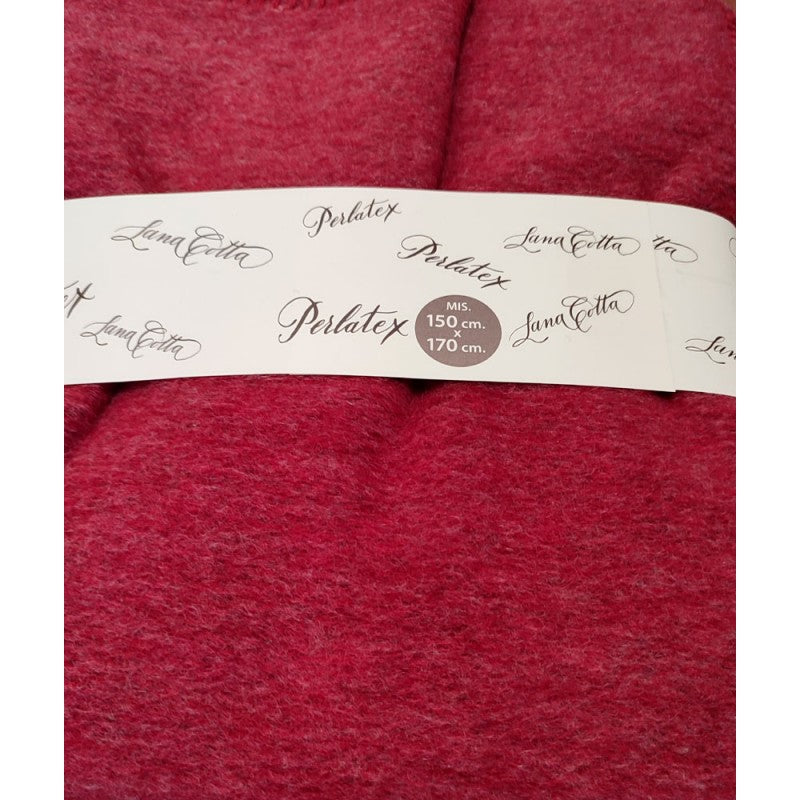 Plaid Lana sconto del 20% tinta unita Perlatex artigianato italiano 150x170
