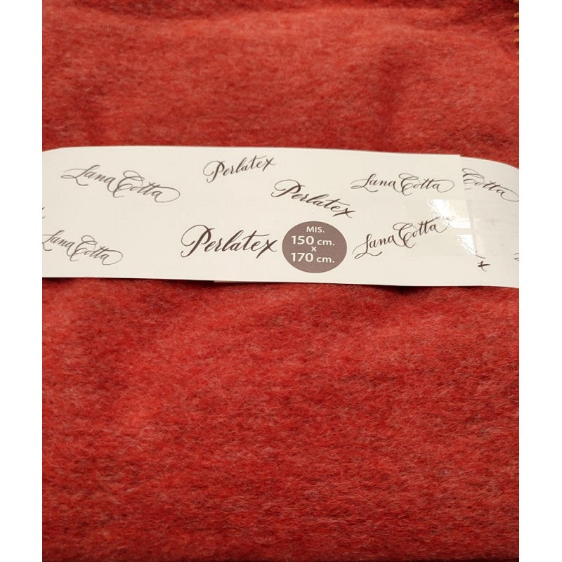 Plaid Lana sconto del 20% tinta unita Perlatex artigianato italiano 150x170