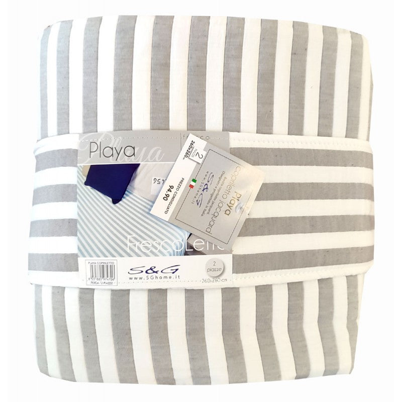 Quilt Copriletto Matrimoniale Jaquard Double Face Playa Sghome