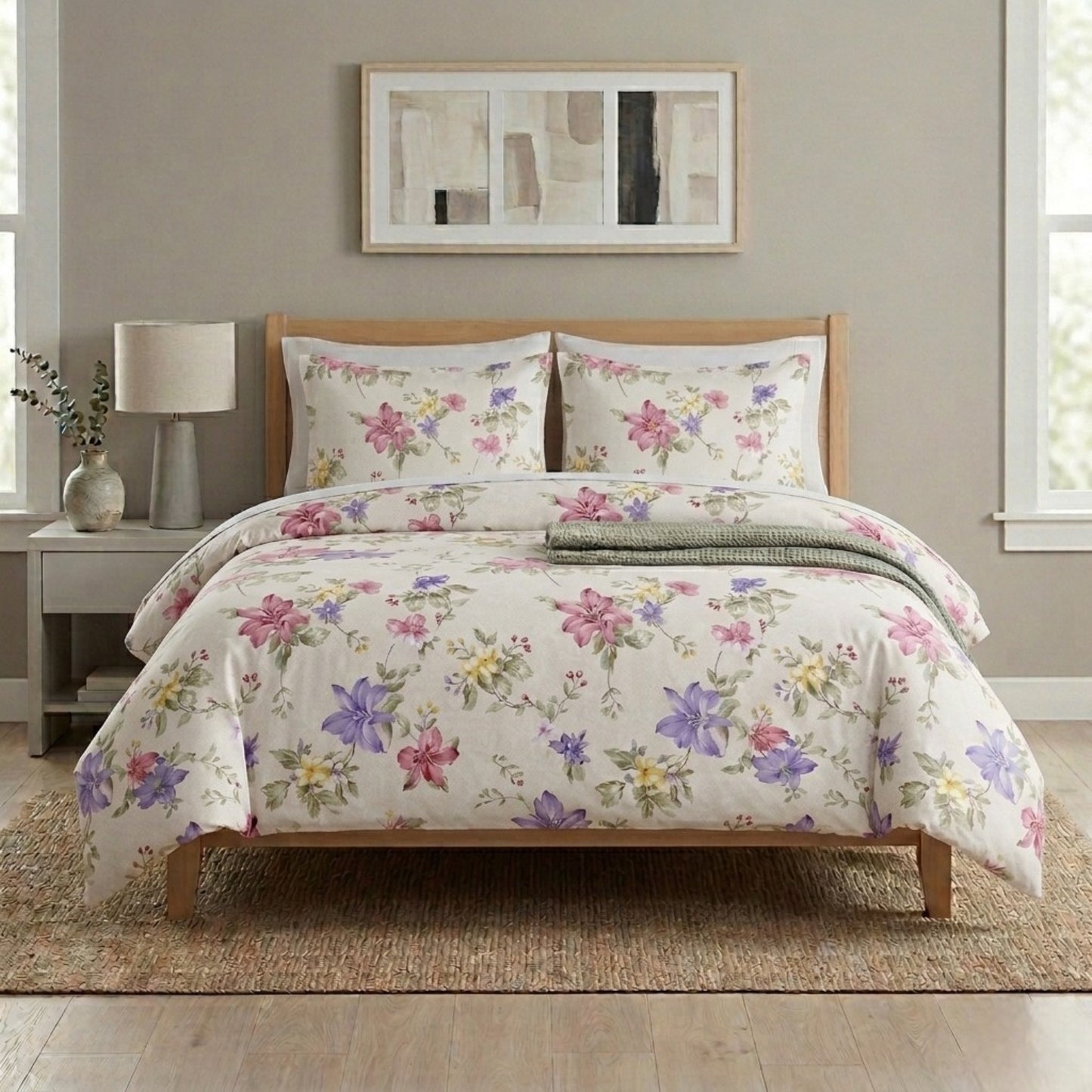 Completo Lenzuola Briel 100% cotone arrotolato prodotto italiano Sghome