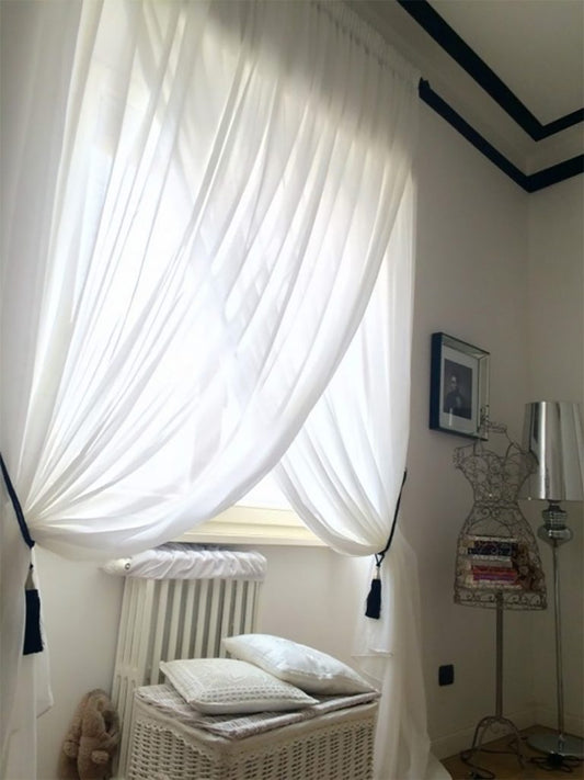 Tenda Georgette con base piombata  140x290 con anelli made italy