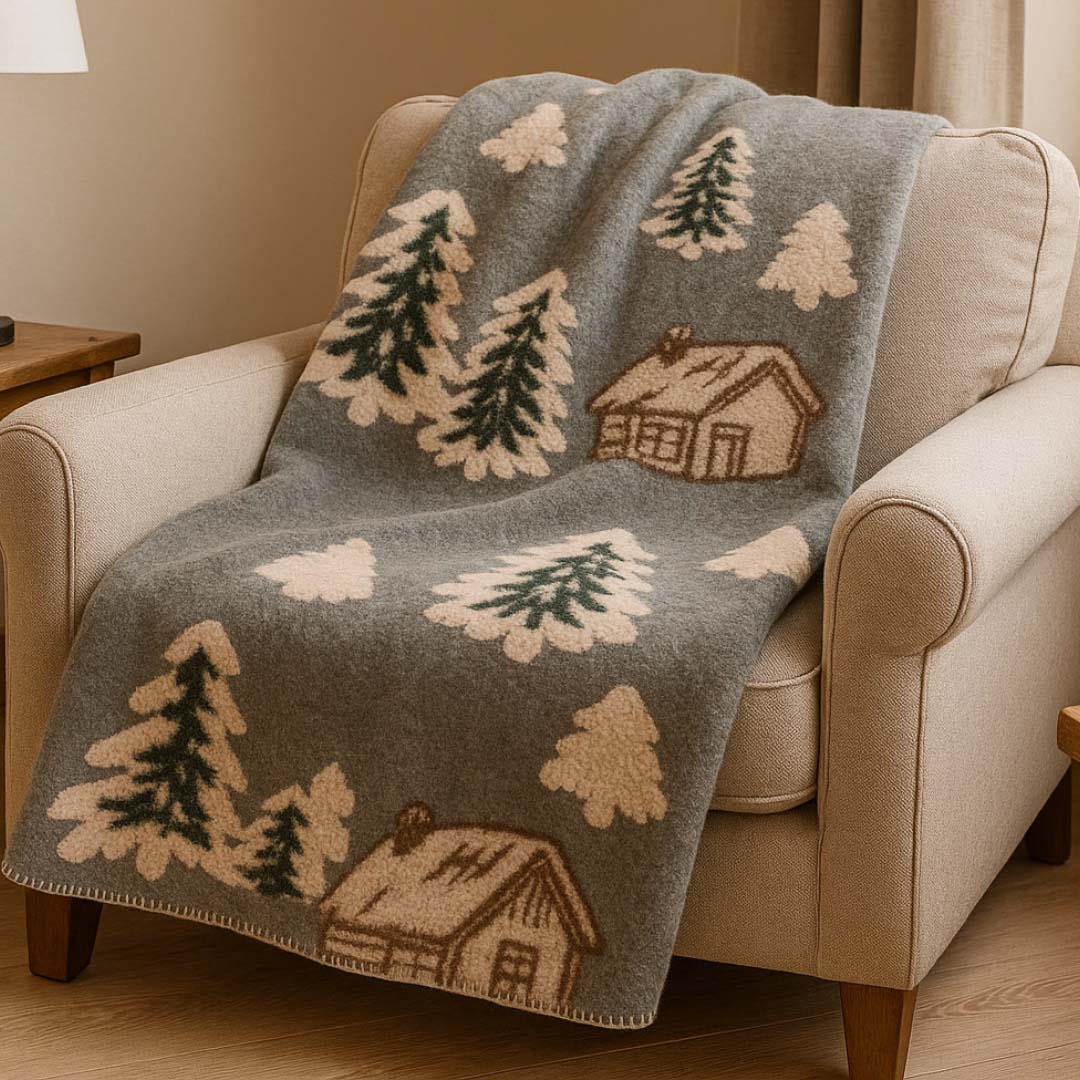 Plaid effetto lana cotta 130x160 Sghome