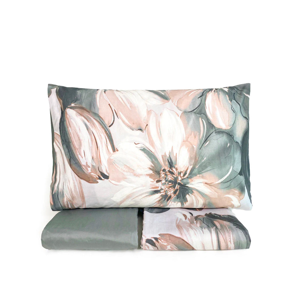 Lenzuola matrimoniali America di Creole Home in raso di cotone