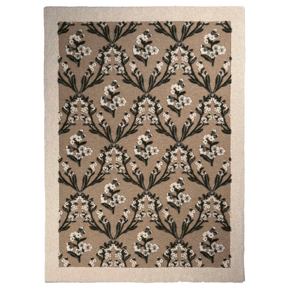 Plaid in lana cotta Bucaneve 150x200 produzione artigianale Toscana lavorazione in rilievo di Creole