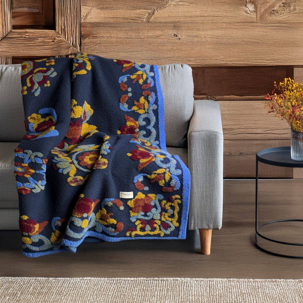 Plaid CREOLE in Lana Cotta Andy 150 x 200