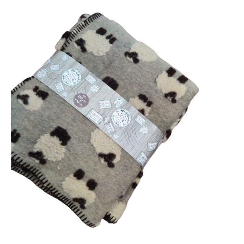 plaid lana cotta produzione italiana Toscana 150x170 Perlatex
