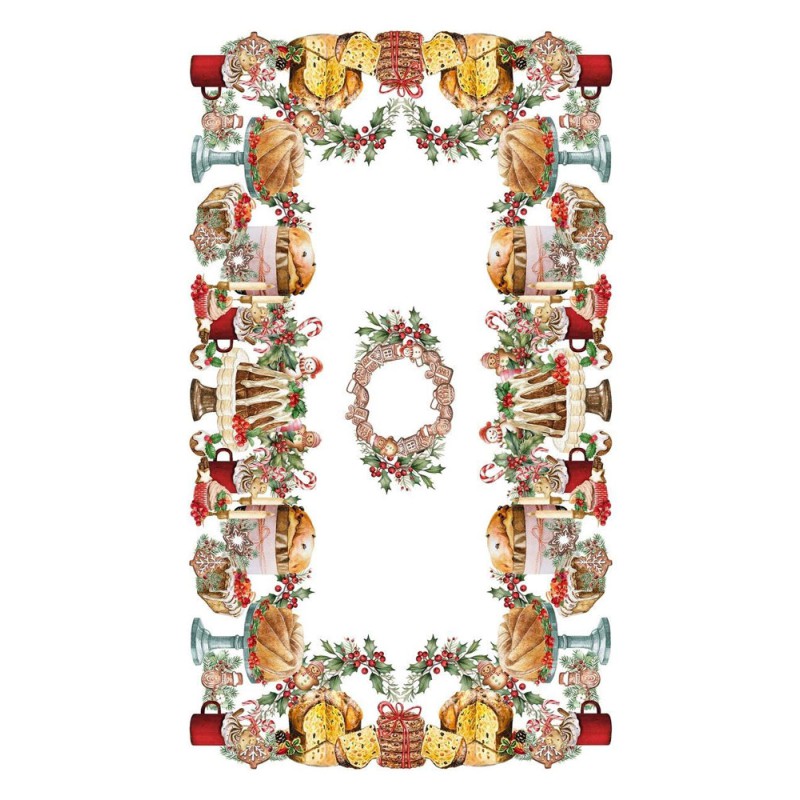 Tovaglia cotone digitale Panettone Gipitex