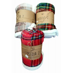 Plaid Pile Stampato Agnellato Scozia 2 Desideri Di Casa