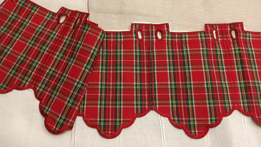 Mantovana Tendina  Arredo  Scozzese con lurex  a Vetro  H23