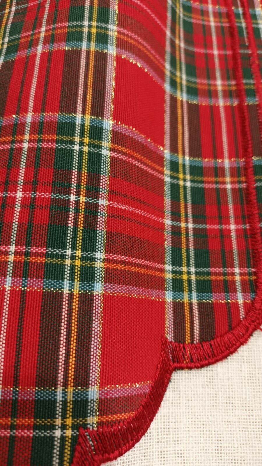Mantovana Tendina Arredo Scozzese con lurex a Vetro H23