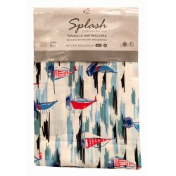 STAIN-RESISTANT TABLECLOTH SPLASH LOVELY HOME BOATS