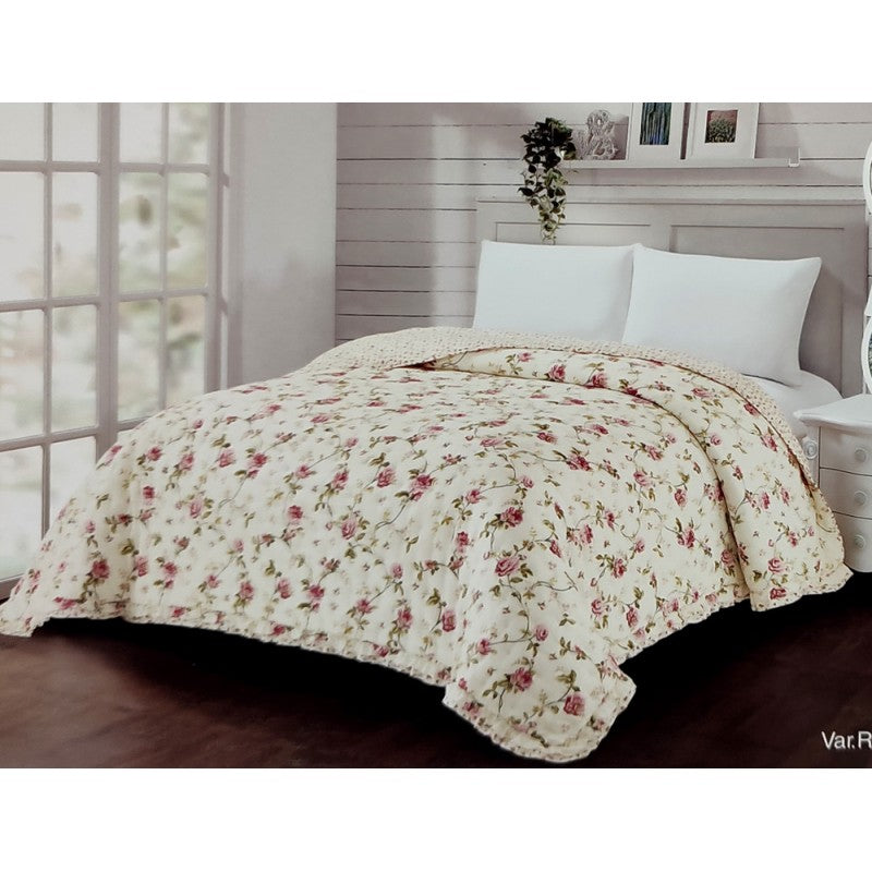 Double Face Roses Art Deco Double Quilt