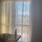 Devore' white and gray curtain, Italian product