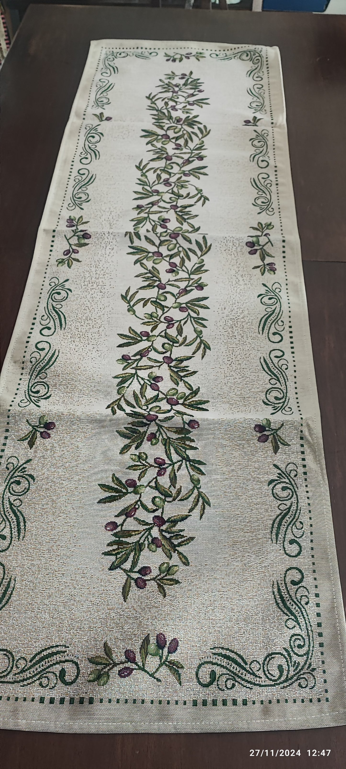 Runner Olive in Gobelin 45x1.35 produzione Italiana