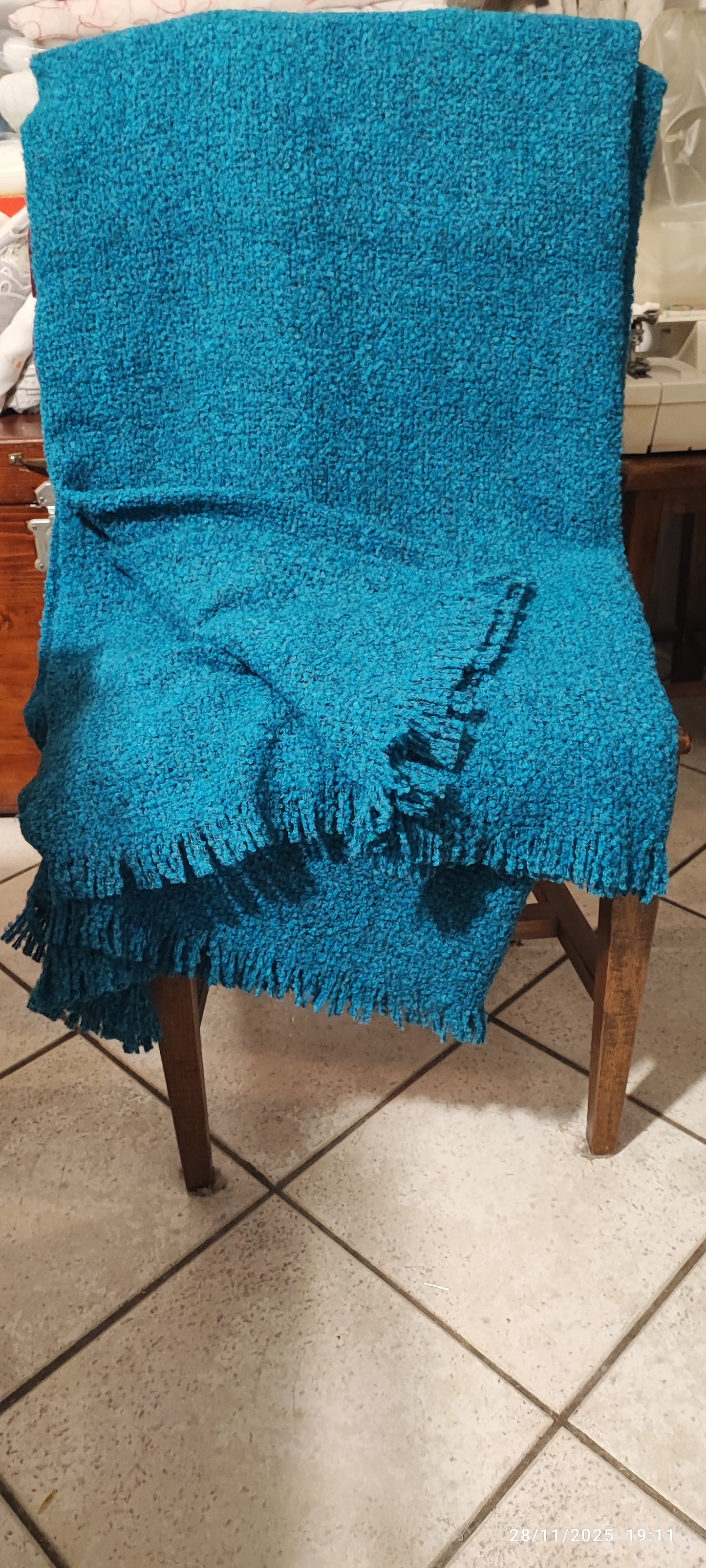 Plaid matrimoniale produzione artigianale italiana F.lli Ciaramelli