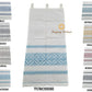 Tendine sarde e Tende  originali in 100% cotone ricamate produzione artigianale Sarda made italy 75x150 e 75x220, - 150x300
