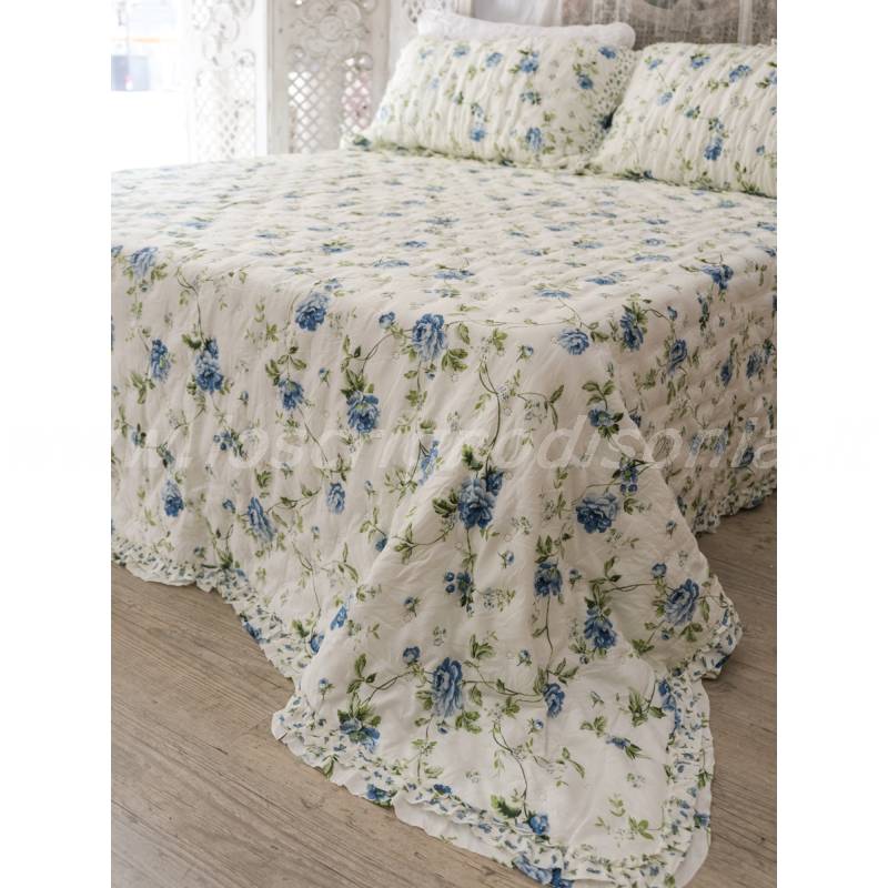 Trapuntino Matrimoniale   Roses Art Deco' double face