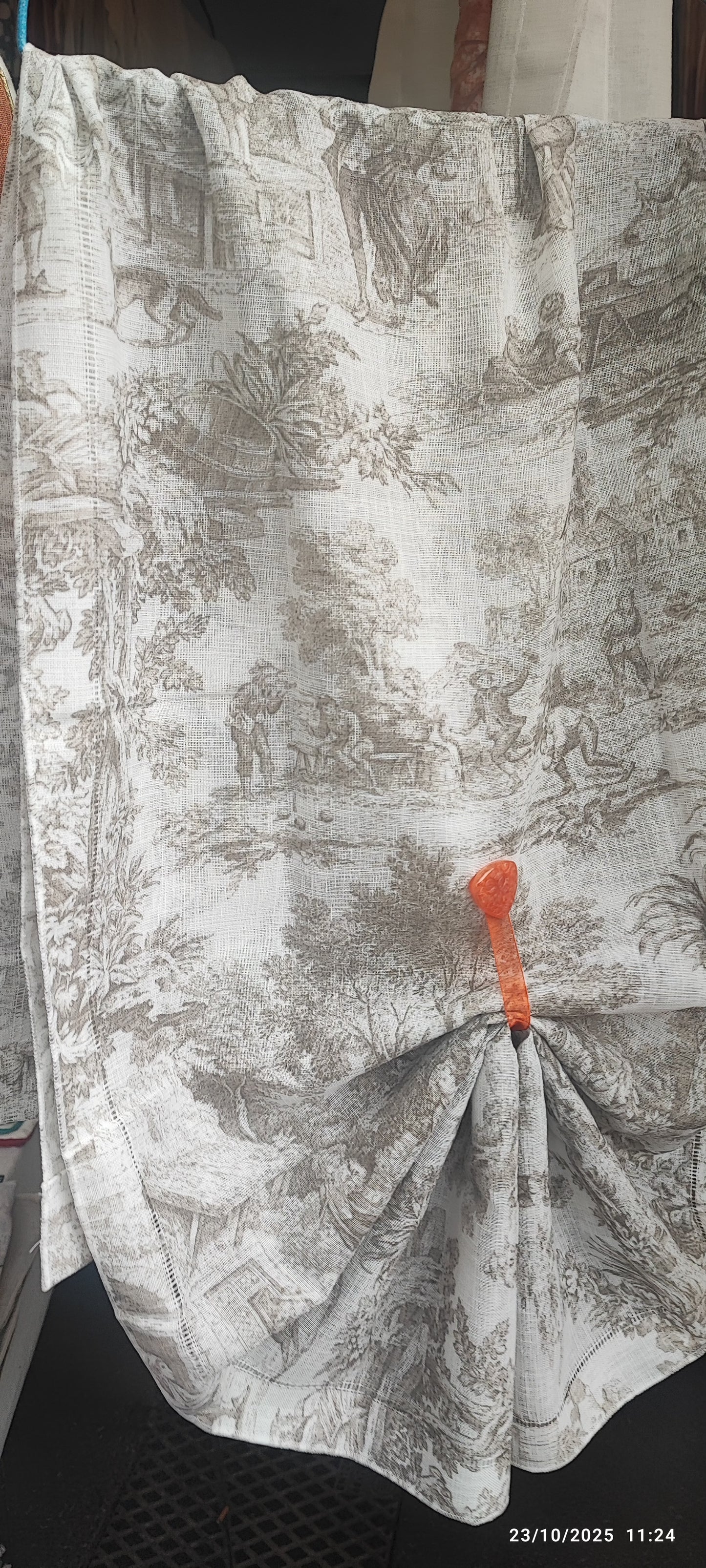 COPPIA TENDINE STAMPATE MIA TOILE M098 DOLCE CASA