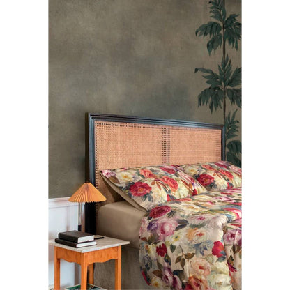 Parure Copripiumino CREOLE Camelia Matrimoniale produzione artigianale Toscana