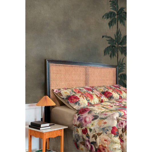 Parure Copripiumino CREOLE Camelia Matrimoniale produzione artigianale Toscana