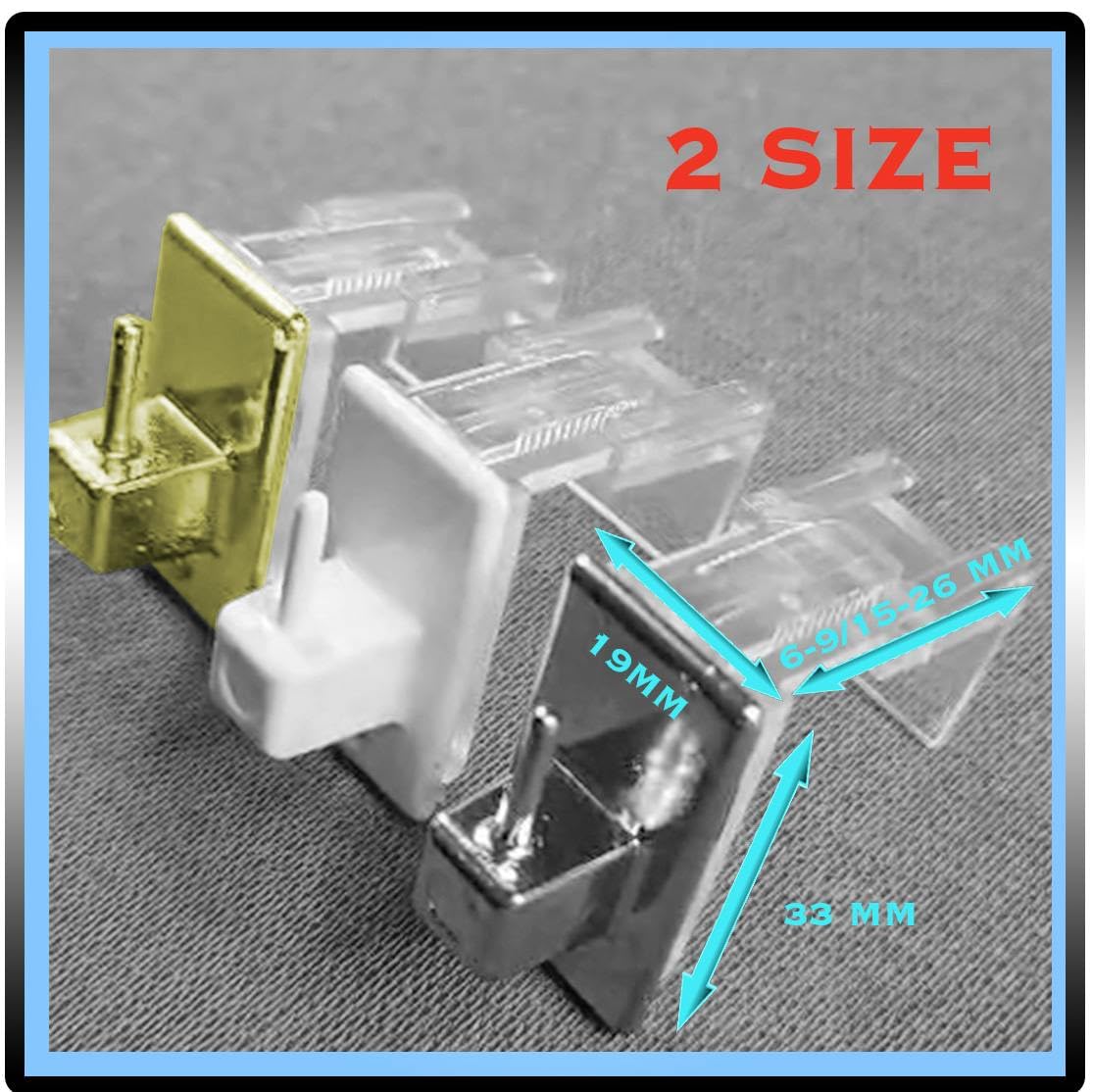 Coppia Bastoni per Tende a Vetro Finestre NUOVA GENERAZIONE Montaggio Universale su TUTTI i Tipi di Infissi Bacchette a pressione Asta per tende da Interni