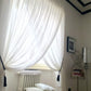 Tenda Georgette con base piombata  140x290 con anelli made italy