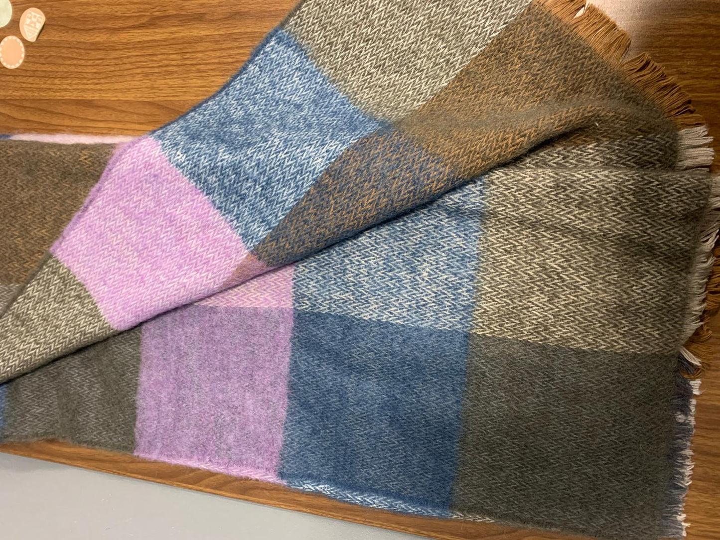 Plaid Sofia Toscano  home luxury design 180x140 Lana e Mohair