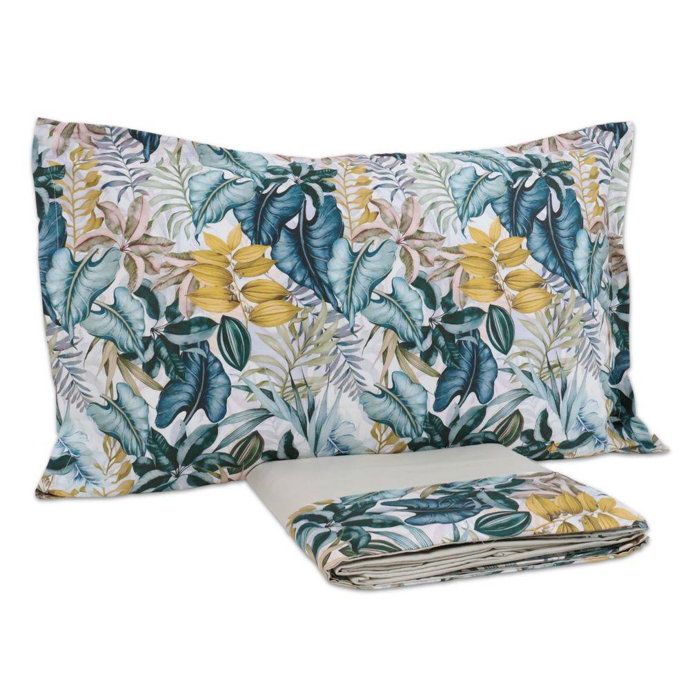 Completo Lenzuola CREOLE Balza Viviane Naturale Matrimoniale produzione artigianale Toscana (si può avere coordinati con Trapuntine)