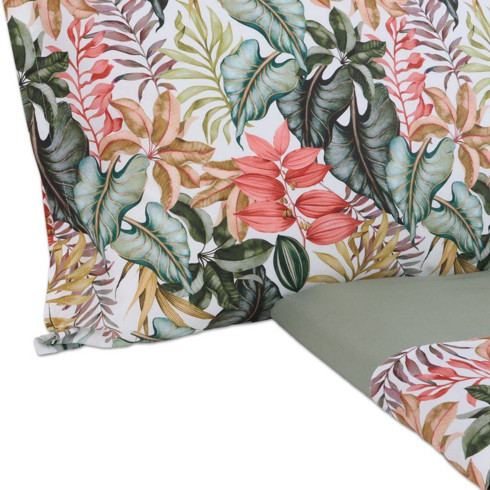 Completo Lenzuola CREOLE Balza Viviane Verde Matrimoniale produzione Artigianato Toscano