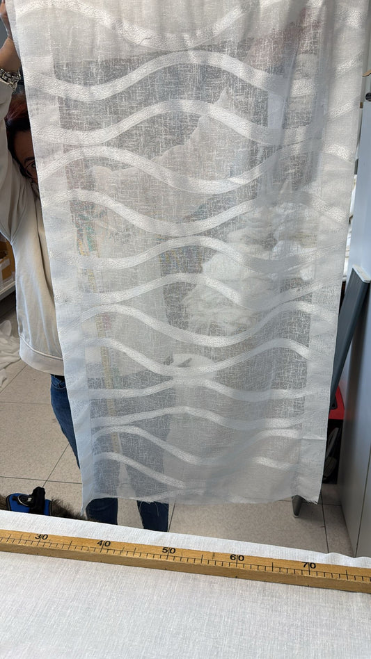Tendina misto lino larga 60 cm produzione italiana