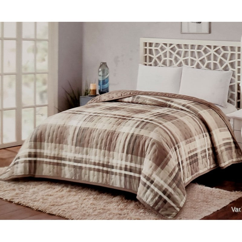 Madras Art Deco double quilt