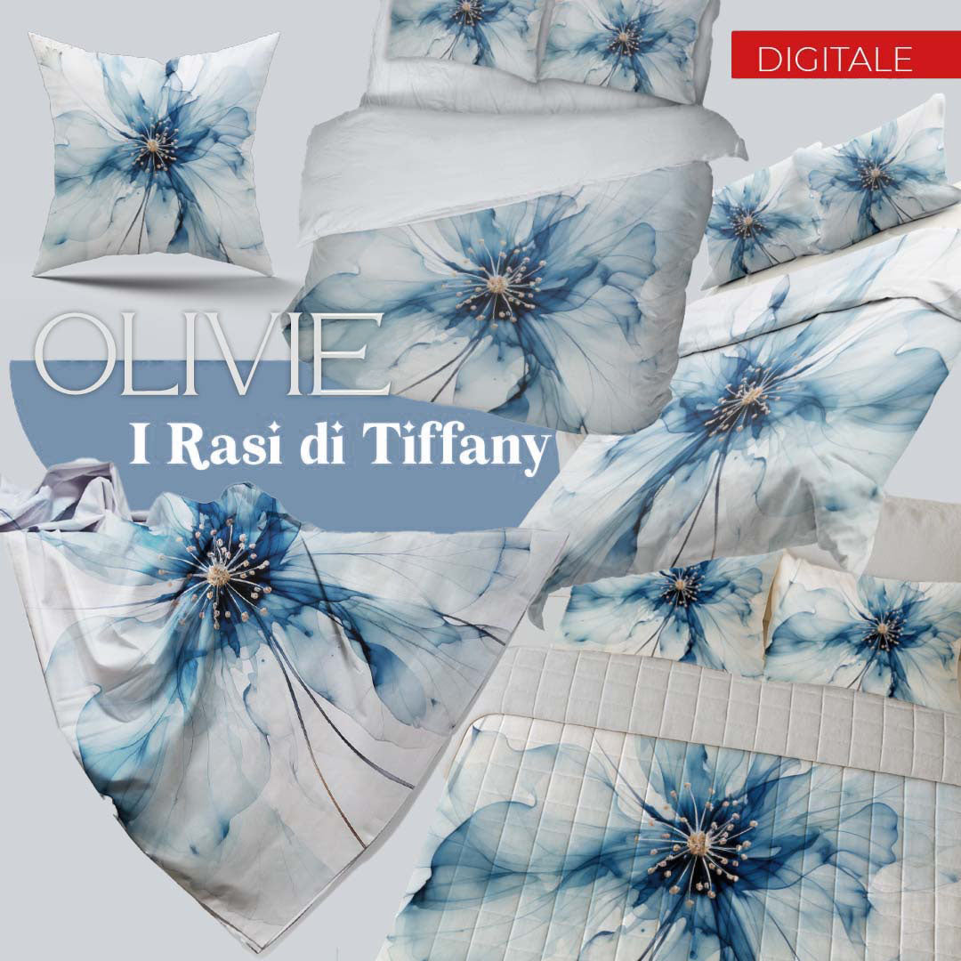 Trapuntina Olivie , completo lenzuola, telo arredo, collezione raso Tiffany produzione italiana SG home disponile a breve