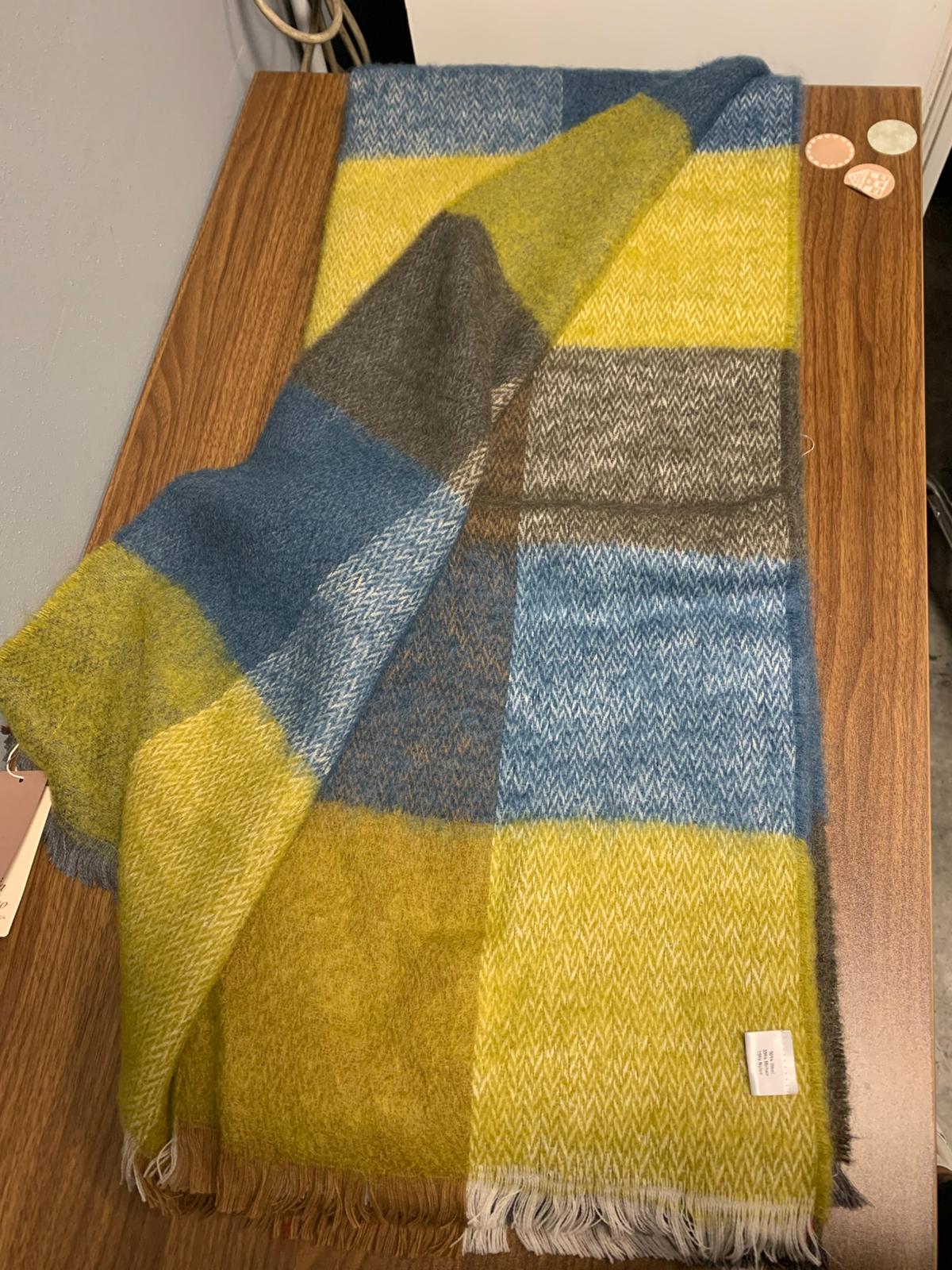 Plaid Sofia Toscano  home luxury design 180x140 Lana e Mohair