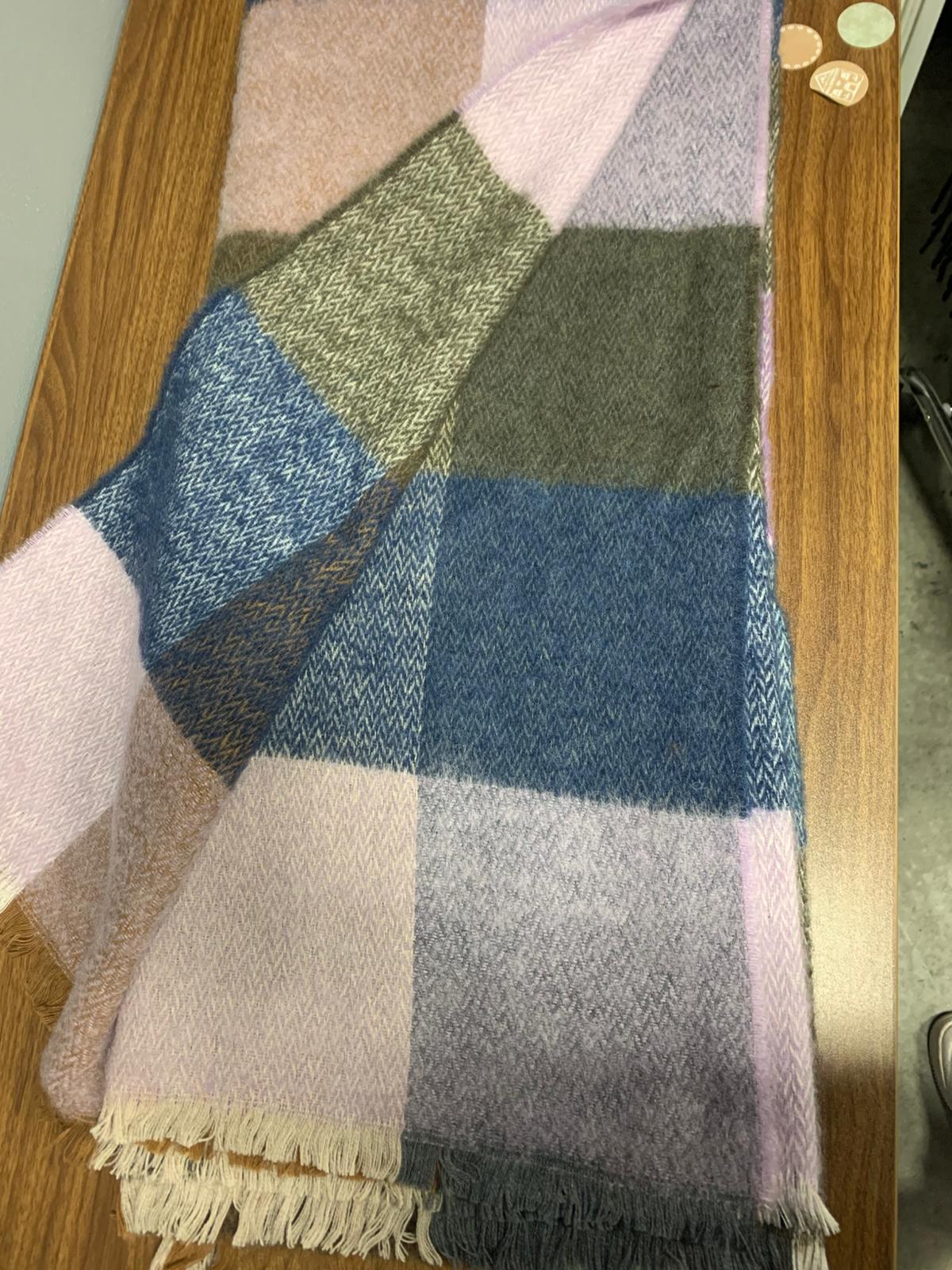 Plaid Sofia Toscano  home luxury design 180x140 Lana e Mohair