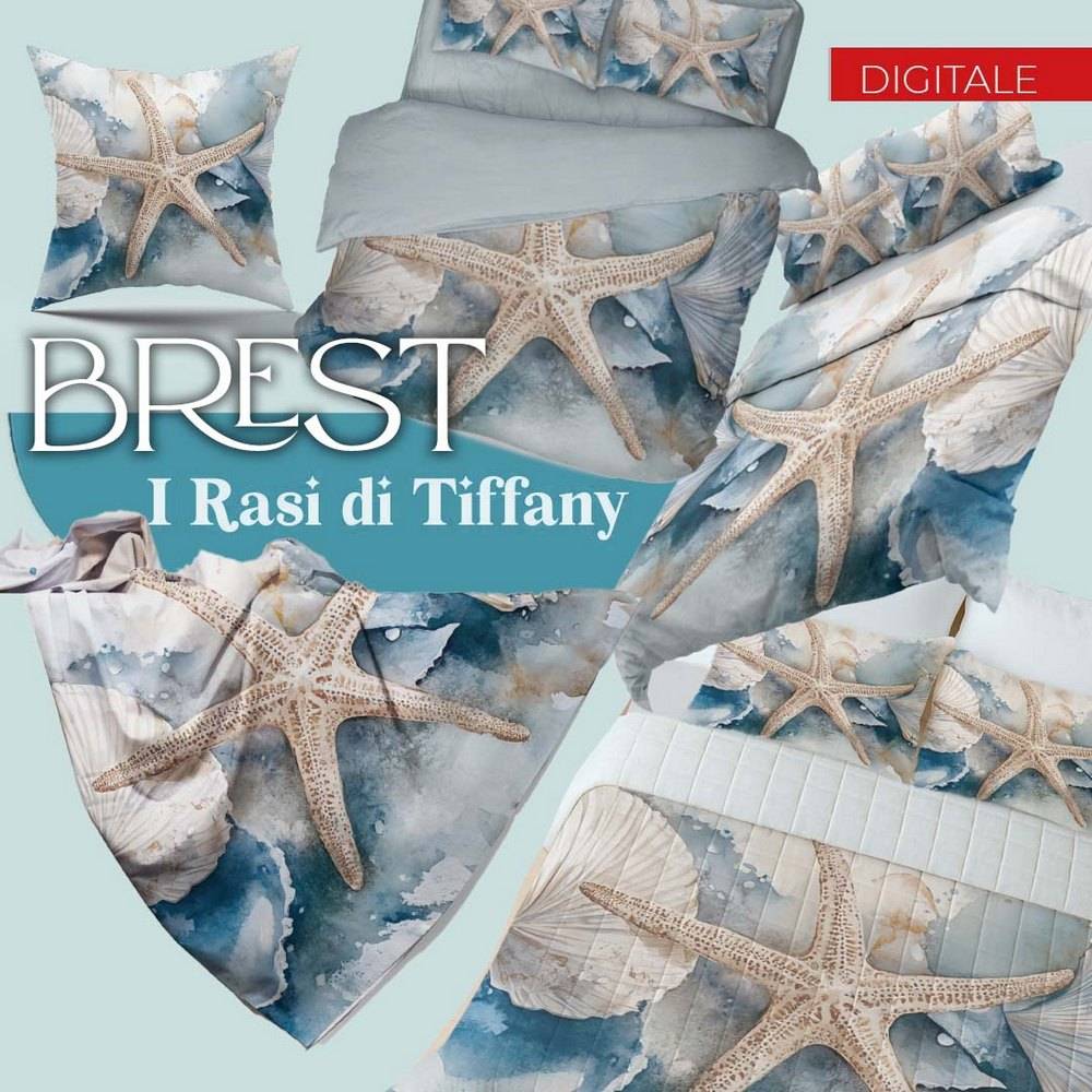 Trapuntino Mezzastagione Brest in Stampa Digitale Matrimoniale – Eleganza marina