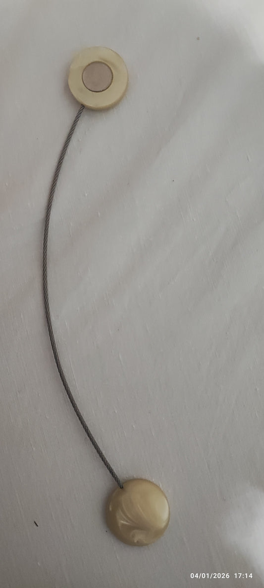 Calamita produzione italiana ferma tenda acciaio con calamita tonda