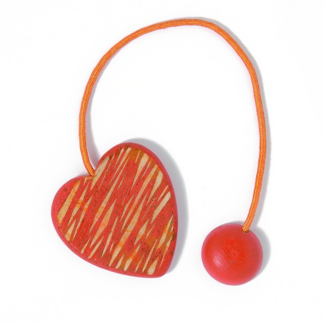 Calamita ferma tenda in legno a forma di cuore