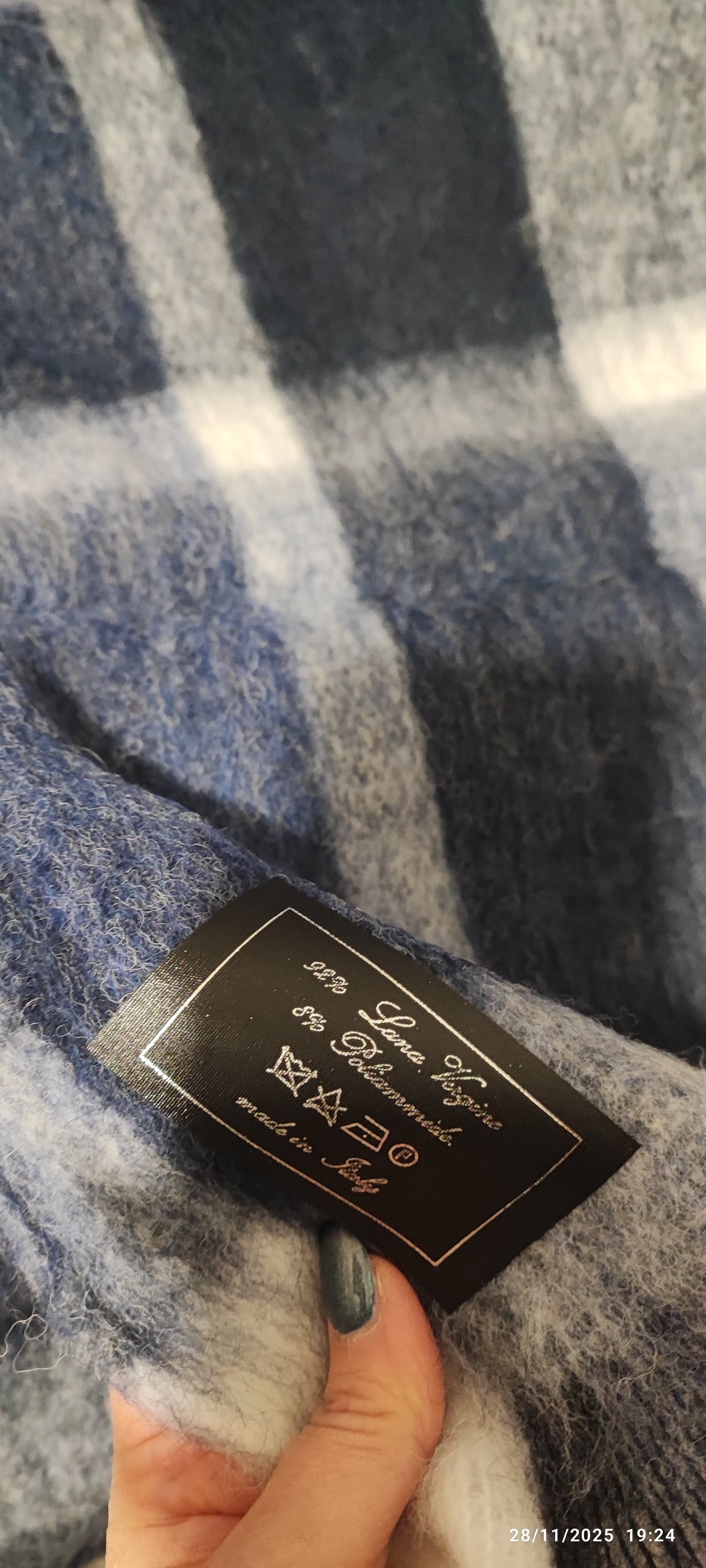 Coperta matrimoniale pura lana 92% produzione artigianale Toscana F.lli Ciaramelli