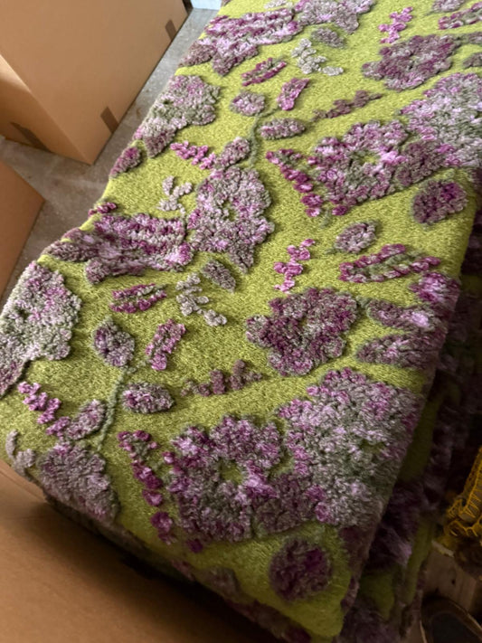 Plaid matrimoniale 205x250 in lana cotta produzione artigianale Toscana