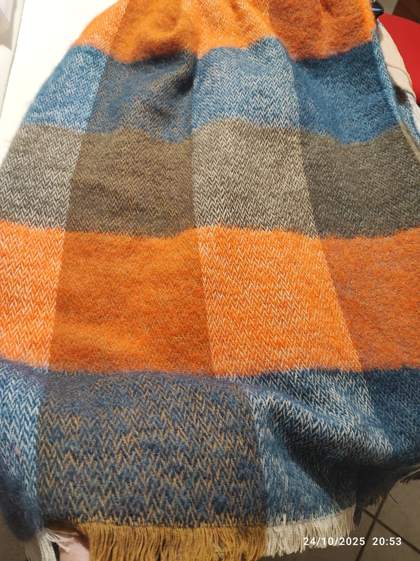 Plaid Sofia Toscano  home luxury design 180x140 Lana e Mohair